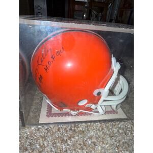 Leroy kelly mini Helmet #44 with certification of authenticity